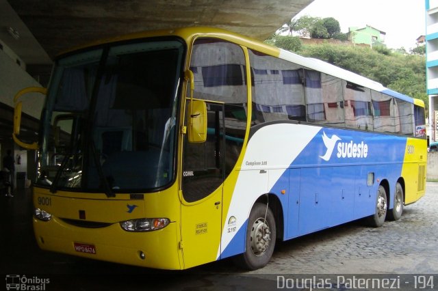 Viação Sudeste 9001 na cidade de Cachoeiro de Itapemirim, Espírito Santo, Brasil, por Douglas Paternezi. ID da foto: 4409374.