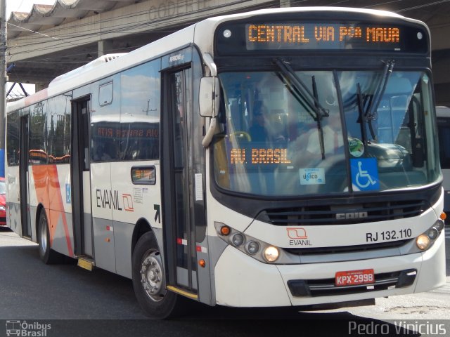 Evanil Transportes e Turismo RJ 132.110 na cidade de Nova Iguaçu, Rio de Janeiro, Brasil, por Pedro Vinicius. Número da foto: #4409050.