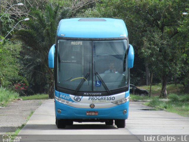 Auto Viação Progresso 6420 na cidade de Recife, Pernambuco, Brasil, por Luiz Carlos de Santana. ID da foto: 4412095.