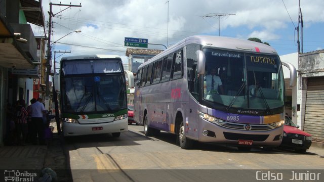 Rota Transportes Rodoviários 6985 na cidade de Canavieiras, Bahia, Brasil, por Celso  Junior. Número da foto: #4410845.