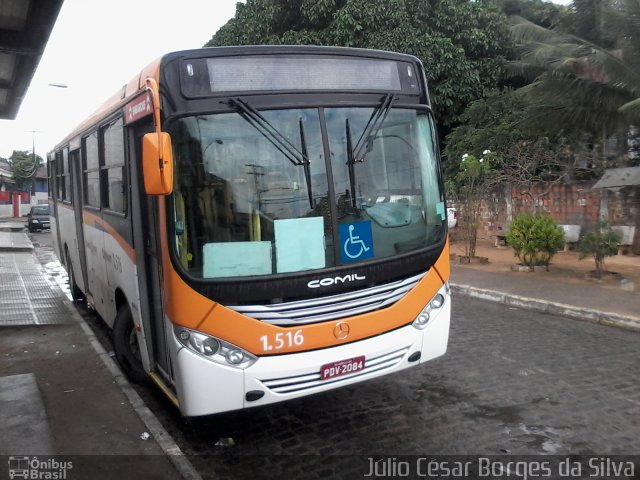 Itamaracá Transportes 1.516 na cidade de Paulista, Pernambuco, Brasil, por Júlio César Borges da Silva. ID da foto: 4411064.