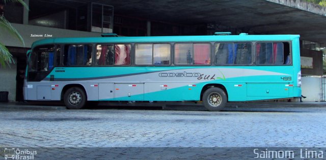 Costa Sul Transportes e Turismo 499 na cidade de Cachoeiro de Itapemirim, Espírito Santo, Brasil, por Saimom  Lima. ID da foto: 4414295.