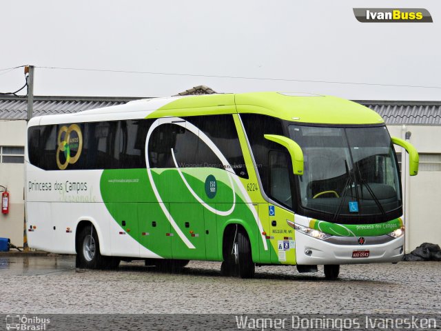 Expresso Princesa dos Campos 6224 na cidade de Curitiba, Paraná, Brasil, por Wagner Domingos Ivanesken. Número da foto: #4413627.
