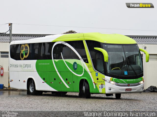 Expresso Princesa dos Campos 6224 na cidade de Curitiba, Paraná, Brasil, por Wagner Domingos Ivanesken. ID da foto: 4413627.