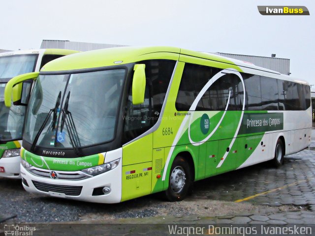 Expresso Princesa dos Campos 6684 na cidade de Curitiba, Paraná, Brasil, por Wagner Domingos Ivanesken. Número da foto: #4413638.