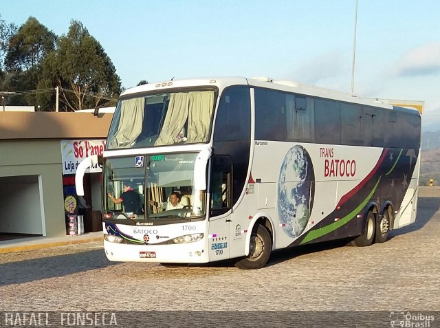 Trans Batoco Transporte e Turismo 1700 na cidade de Mairiporã, São Paulo, Brasil, por RAFAEL  JUNIO FONSECA. Número da foto: #4415251.