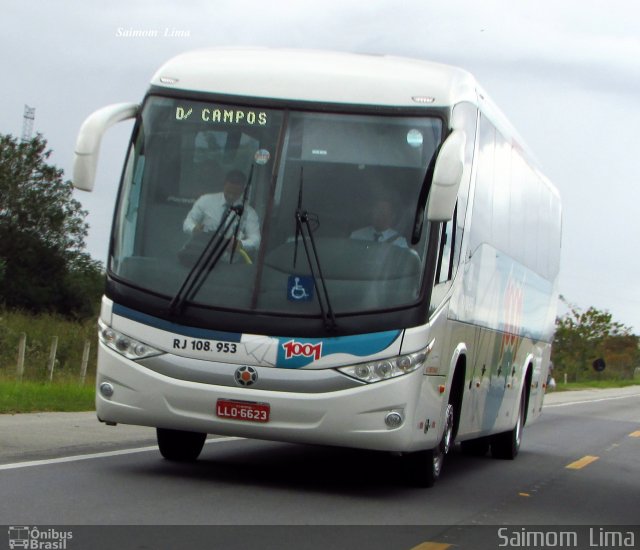 Auto Viação 1001 RJ 108.953 na cidade de Campos dos Goytacazes, Rio de Janeiro, Brasil, por Saimom  Lima. ID da foto: 4414247.