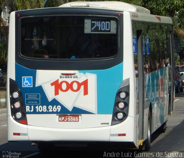 Auto Viação 1001 RJ 108.269 na cidade de Niterói, Rio de Janeiro, Brasil, por André Luiz Gomes de Souza. Número da foto: #4415024.