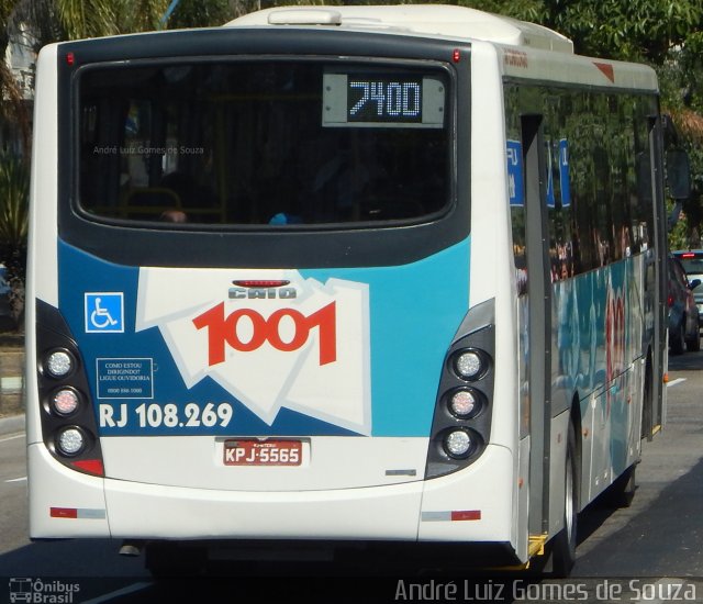 Auto Viação 1001 RJ 108.269 na cidade de Niterói, Rio de Janeiro, Brasil, por André Luiz Gomes de Souza. ID da foto: 4415024.