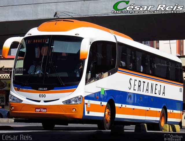 Viação Sertaneja 690 na cidade de Belo Horizonte, Minas Gerais, Brasil, por César Ônibus. Número da foto: #4414803.