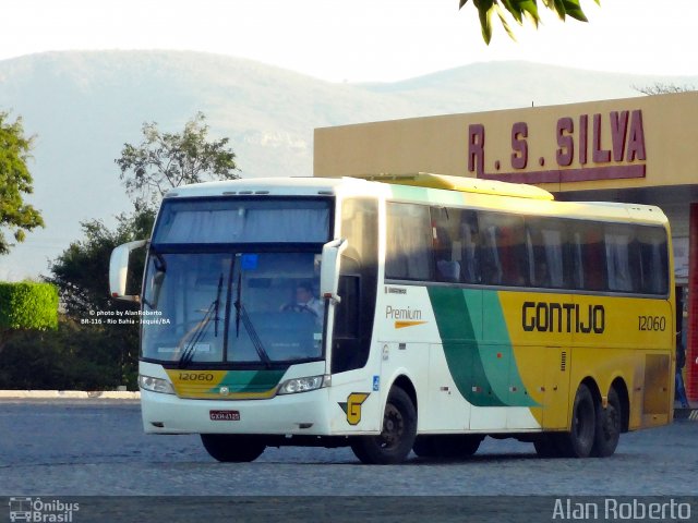 Empresa Gontijo de Transportes 12060 na cidade de Jequié, Bahia, Brasil, por Alan Roberto. ID da foto: 4414743.