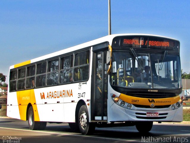 Viação Araguarina 3147 na cidade de Anápolis, Goiás, Brasil, por Nathanael de Jesus  Azevedo. Número da foto: #4416733.