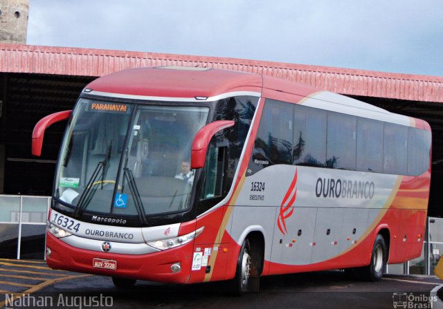 Viação Ouro Branco 16324 na cidade de Londrina, Paraná, Brasil, por Nathan Augusto. Número da foto: #4416608.