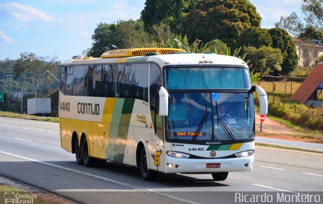 Empresa Gontijo de Transportes 14140 na cidade de Ribeirão Vermelho, Minas Gerais, Brasil, por Ricardo Silva Monteiro. Número da foto: #4416356.