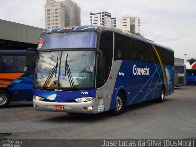 Viação Cometa 7219 na cidade de Mogi das Cruzes, São Paulo, Brasil, por Jose Lucas da Silva. Número da foto: #4416549.