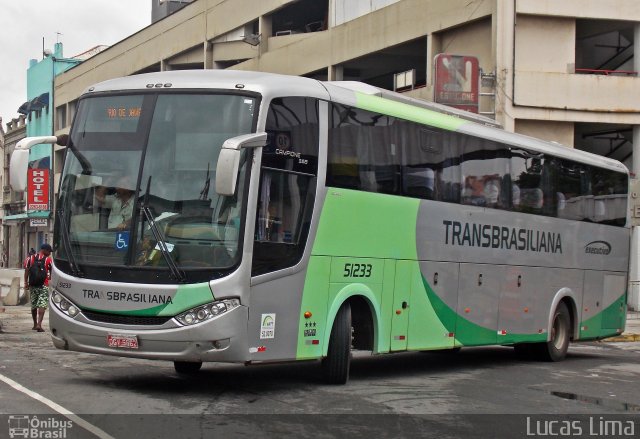 Transbrasiliana Transportes e Turismo 51233 na cidade de Rio de Janeiro, Rio de Janeiro, Brasil, por Lucas Lima. Número da foto: #4418762.