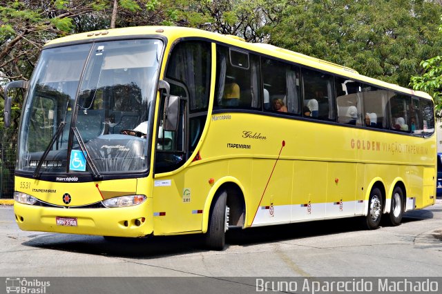Viação Itapemirim 5531 na cidade de São Paulo, São Paulo, Brasil, por Bruno Aparecido Machado. Número da foto: #4418891.
