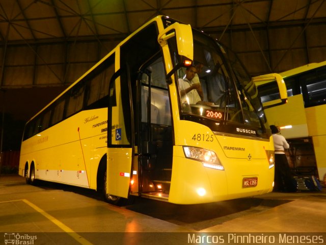 Viação Itapemirim 48125 na cidade de Vitória, Espírito Santo, Brasil, por Marcos Pinnheiro Meneses. ID da foto: 4417289.