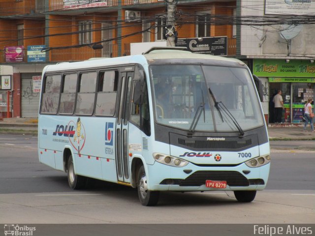 SOUL - Sociedade de Ônibus União Ltda. 7000 na cidade de Porto Alegre, Rio Grande do Sul, Brasil, por Felipe Alves. ID da foto: 4417343.