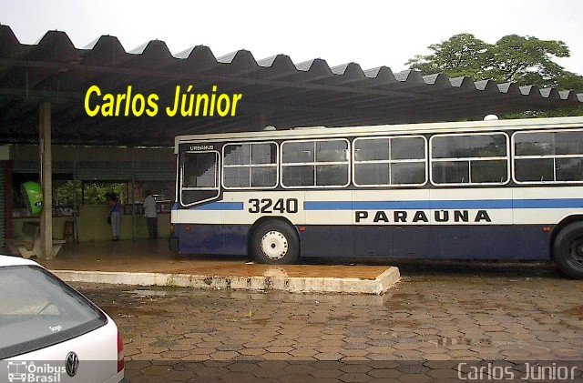 Viação Paraúna 3240 na cidade de Hidrolândia, Goiás, Brasil, por Carlos Júnior. ID da foto: 4418769.