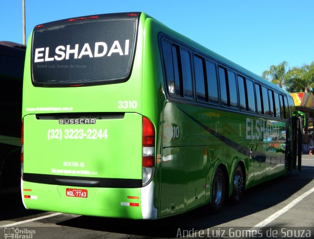 Elshadai Viagens 3310 na cidade de Aparecida, São Paulo, Brasil, por André Luiz Gomes de Souza. Número da foto: #4421086.