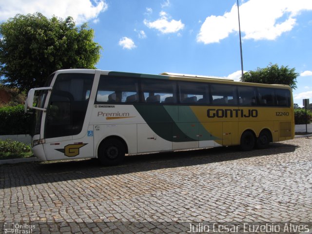 Empresa Gontijo de Transportes 12240 na cidade de João Monlevade, Minas Gerais, Brasil, por Julio Cesar Euzebio Alves. ID da foto: 4419913.