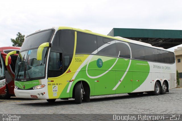 Expresso Princesa dos Campos 5554 na cidade de São Paulo, São Paulo, Brasil, por Douglas Paternezi. Número da foto: #4423402.