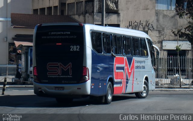 Transporte Coletivo Santa Maria 282 na cidade de Belo Horizonte, Minas Gerais, Brasil, por Carlos Henrique Pereira. ID da foto: 4424318.