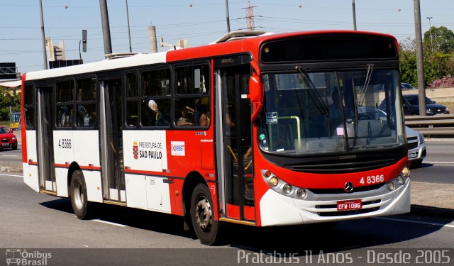 Express Transportes Urbanos Ltda 4 4366 na cidade de São Paulo, São Paulo, Brasil, por Cristiano Soares da Silva. Número da foto: #4422414.