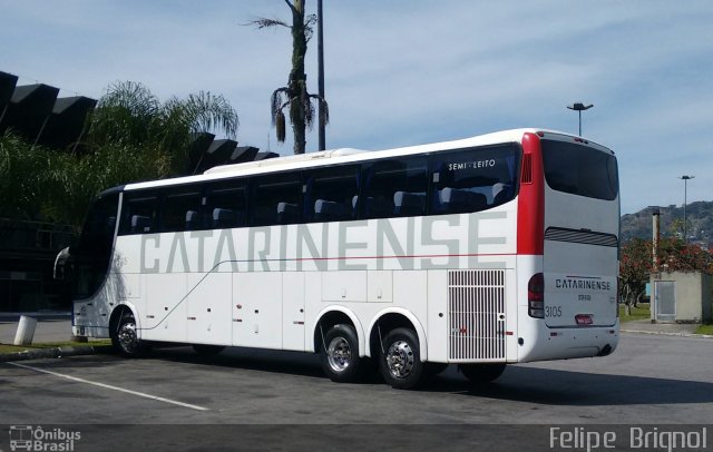 Auto Viação Catarinense 3105 na cidade de Florianópolis, Santa Catarina, Brasil, por Felipe  Brignol. Número da foto: #4421620.