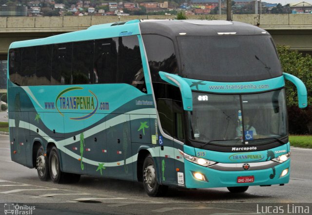 Coletivo Transpenha 515 na cidade de Florianópolis, Santa Catarina, Brasil, por Lucas Lima. Número da foto: #4423773.