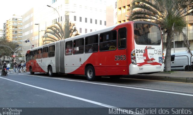 Itajaí Transportes Coletivos 2963 na cidade de Campinas, São Paulo, Brasil, por Matheus Gabriel dos Santos. Número da foto: #4422310.