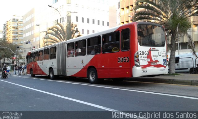 Itajaí Transportes Coletivos 2963 na cidade de Campinas, São Paulo, Brasil, por Matheus Gabriel dos Santos. ID da foto: 4422310.