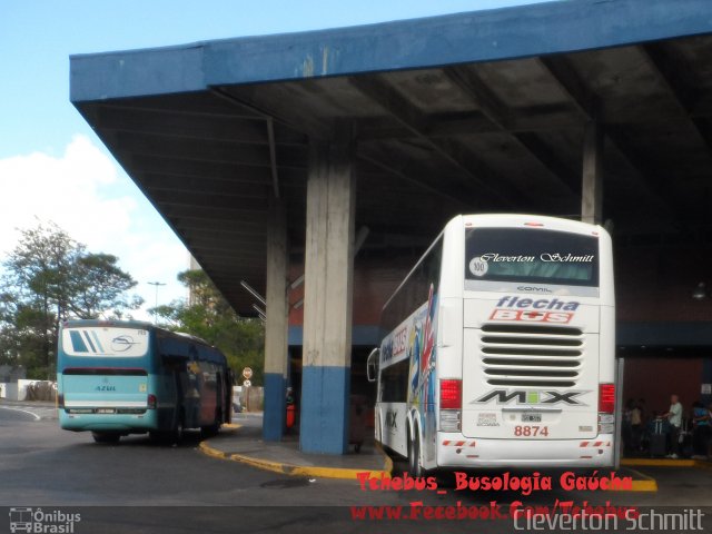 Flecha Bus 8874 na cidade de Porto Alegre, Rio Grande do Sul, Brasil, por Cleverton Schmitt. Número da foto: #4422146.