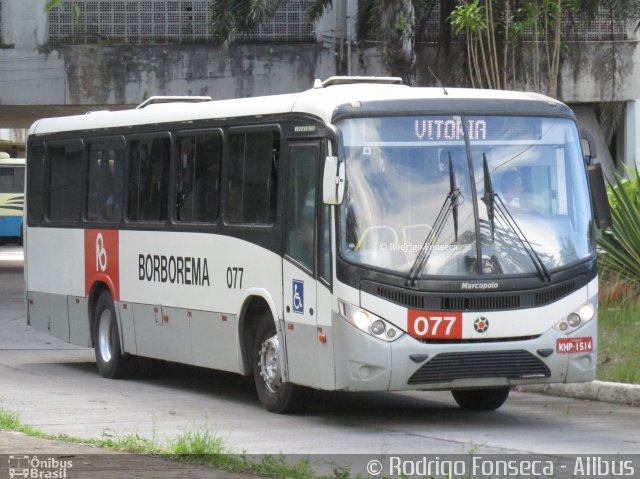 Borborema Imperial Transportes 077 na cidade de Recife, Pernambuco, Brasil, por Rodrigo Fonseca. ID da foto: 4424429.