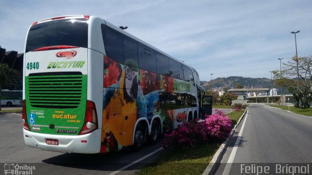 Eucatur - Empresa União Cascavel de Transportes e Turismo 4940 na cidade de Florianópolis, Santa Catarina, Brasil, por Felipe  Brignol. Número da foto: #4421630.