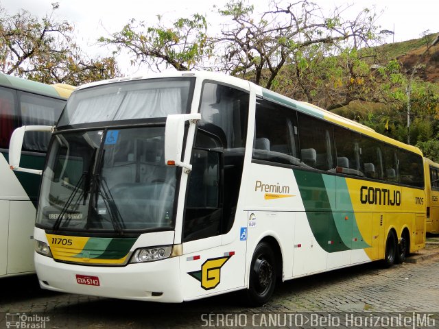 Empresa Gontijo de Transportes 11705 na cidade de Belo Horizonte, Minas Gerais, Brasil, por Sérgio Augusto Braga Canuto. Número da foto: #4421516.