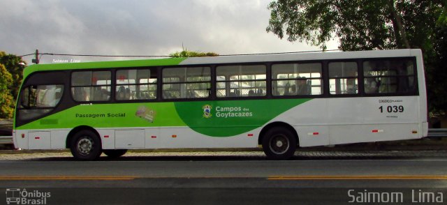 Viação Jacarandá de Campos 1 039 na cidade de Campos dos Goytacazes, Rio de Janeiro, Brasil, por Saimom  Lima. ID da foto: 4367727.