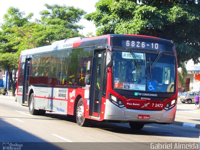 Viação Campo Belo 7 2472 na cidade de São Paulo, São Paulo, Brasil, por Gabriel Almeida. Número da foto: #4367418.