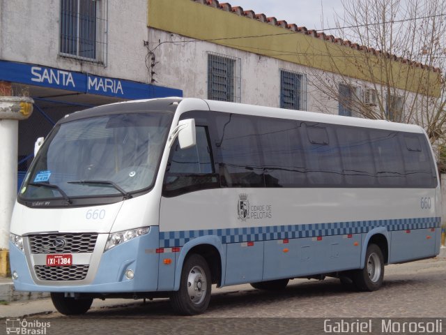 Transportes Santa Maria 660 na cidade de Pelotas, Rio Grande do Sul, Brasil, por Gabriel  Morosoli. Número da foto: #4367875.