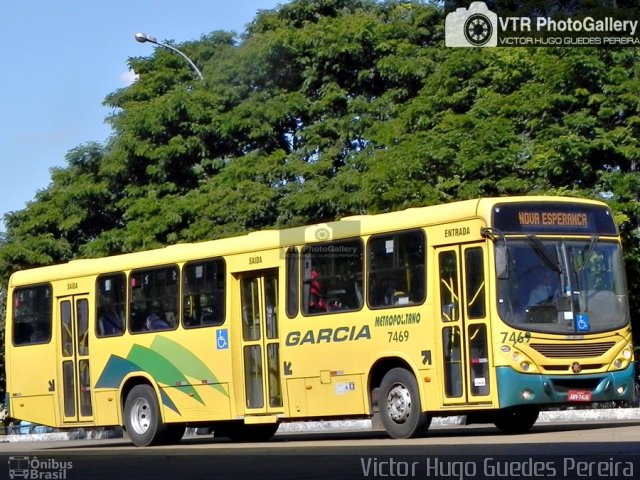 Viação Garcia 7469 na cidade de Maringá, Paraná, Brasil, por Victor Hugo Guedes Pereira. ID da foto: 4366709.