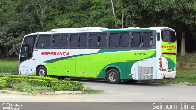 Auto Viação Esperança Campos RJ 507.004 na cidade de Marechal Floriano, Espírito Santo, Brasil, por Saimom  Lima. ID da foto: 4367664.