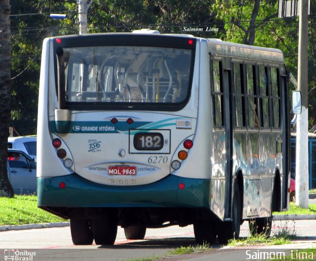 Viação Grande Vitória 6270 na cidade de Vitória, Espírito Santo, Brasil, por Saimom  Lima. Número da foto: #4367710.