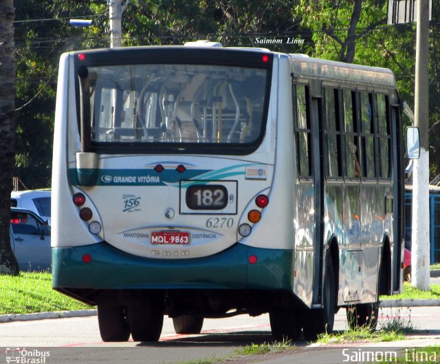 Viação Grande Vitória 6270 na cidade de Vitória, Espírito Santo, Brasil, por Saimom  Lima. ID da foto: 4367710.