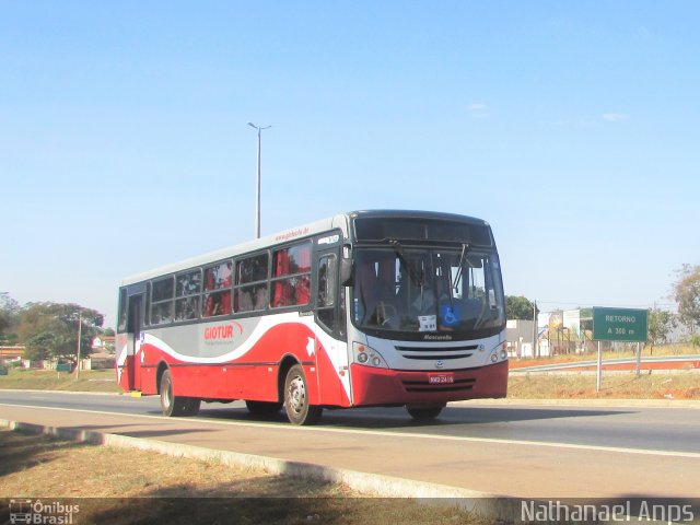 Giotur Transportes e Turismo 310109 na cidade de Anápolis, Goiás, Brasil, por Nathanael de Jesus  Azevedo. Número da foto: #4366176.