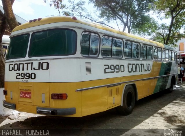 Empresa Gontijo de Transportes 2990 na cidade de Divinópolis, Minas Gerais, Brasil, por RAFAEL  JUNIO FONSECA. Número da foto: #4366153.
