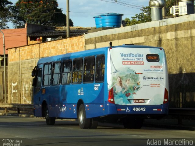 Viação Anchieta 40642 na cidade de Belo Horizonte, Minas Gerais, Brasil, por Adão Raimundo Marcelino. Número da foto: #4425971.