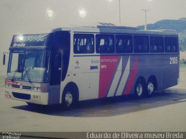 Breda Transportes e Serviços 2105 na cidade de São Bernardo do Campo, São Paulo, Brasil, por Eduardo de Oliveira. Número da foto: #4425289.