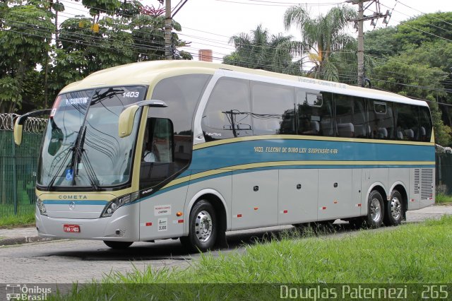 Viação Cometa 1403 na cidade de São Paulo, São Paulo, Brasil, por Douglas Paternezi. ID da foto: 4425278.