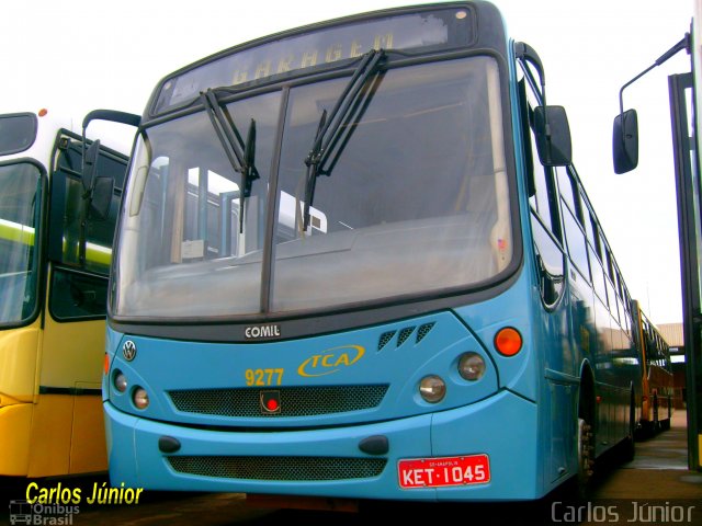 TCA - Transportes Coletivos Anápolis 9277 na cidade de Anápolis, Goiás, Brasil, por Carlos Júnior. ID da foto: 4425993.